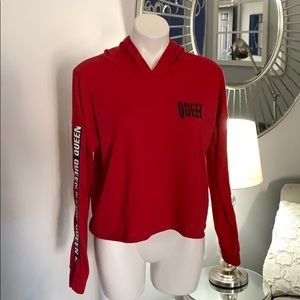 Super cute red long sleeve hoodie! 😊